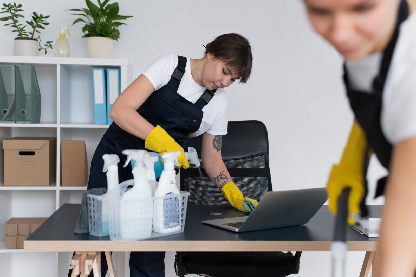 people-taking-care-office-cleaning people-taking-care-office-cleaning